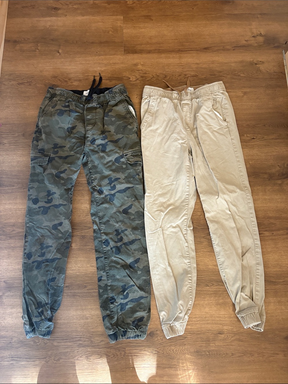 Old Navy Kids Camouflage Joggers and Khaki Sweatpants